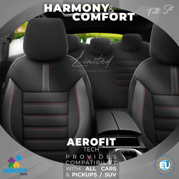 Auto Sitzbezug Set Universal Vorne und Hinten Komfortabel Komplett Set